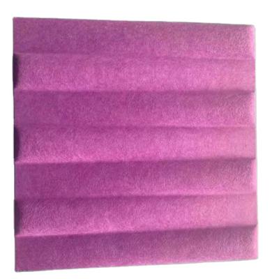 China Modern Geometric Shape Polyester Fiber Wall Panel 3d Pet Sound Deadening Acoustic Walls for sale