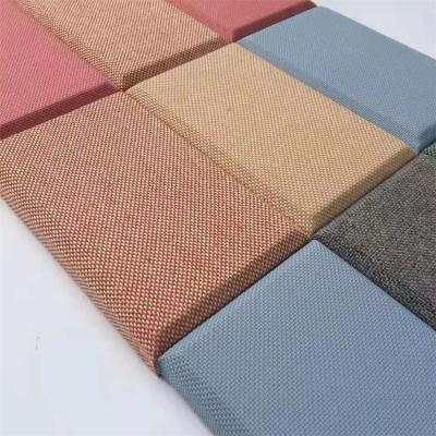 China Modern Best Selling600 * 600mm Custom Colored Fiberglass Cloth Sound Absorbing Panel for sale