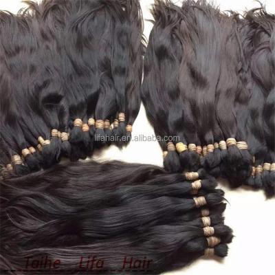 China Wholesale Price List Virgin Raw Chinese Hair Bulk Human Braiding Hair for sale