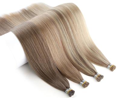 China Silky Straight Remy Human Hair Keratin Capsules Straight Wave U Tip Remy Pre-Bonded Hair Extension Machine Made for sale