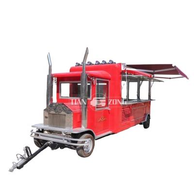 China Electric Winery Factory Supply Vans Fully Equipped Food Concession Trailer Ice Cream Truck For Sale Used for sale