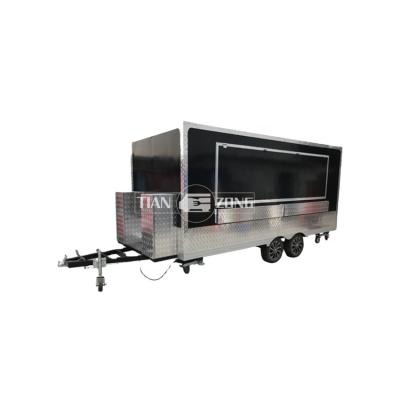 China Winery CE Certified Taco Trailer Street Food Stall Box Trailer Fast Food Vendor For Sale for sale