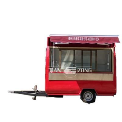 China Winery Factory Supply Mobile Coffee Trailer Food Trailer Kitchen and Donuts Cart in Sale for sale