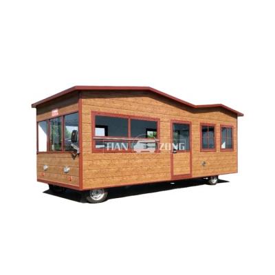 China Winery restaurant food truck trailer caravan mobile home cart for sale for sale