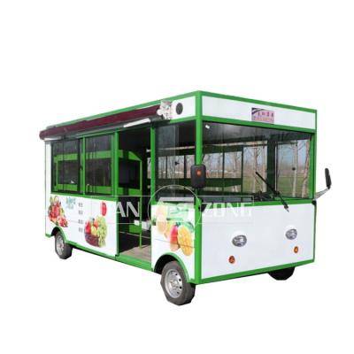 China Electric winery food truck for vegetable fruit vending food trailer mobile snack vending carts for sale