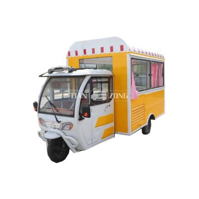 China winery tricycle food truck coffee cart trailers mobile electric foodtruck piaggio monkey food cart for sale