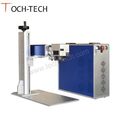 China 20w 30w 50w air cooled portable fiber laser marking machine price/maker/engraving of laser logo printing for sale