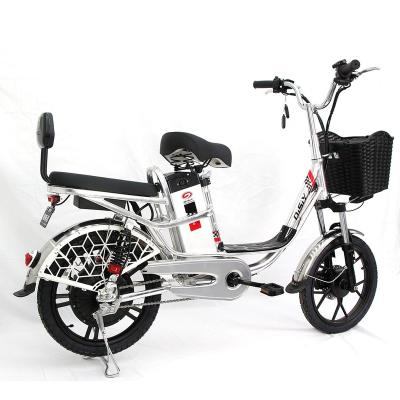 China DSY Aluminum Alloy Princess Ylan Dual Shock 18 Inch Shock Absorber Aluminum Alloy Electric Bike 48V 60V Lithium Battery Electric Bicycle for sale