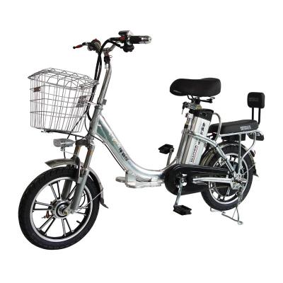 China Factory Sale 16inch Aluminum Alloy Spoke Service Aluminum Electric Moped Cargo Wheel Lithium Battery Electric Bike 60V Bicycle for sale