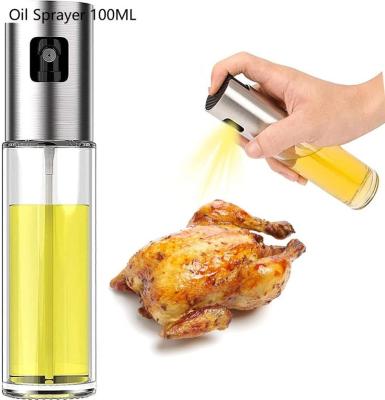 China Viable Olive Oil Sprayer For Cooking Glass Bottle Food Grade Dispenser With Bottle For Cooking, BBQ, Salad, Cooking Baking, Roasting for sale