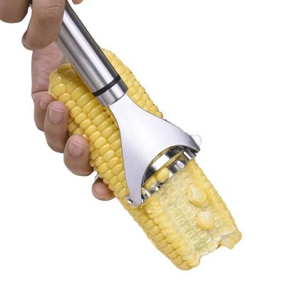 China Viable Magic Convenient Corn Stripper Tool For Kitchen Corn Peeler Stainless Steel Corn Cob Peeler for sale