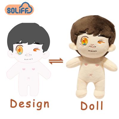 China Hot Sale Korea Baby Dolls Custom Plush Flat Cute Boys Bear Dolls Stuffed Plush Toys Custom Plush Anime for sale