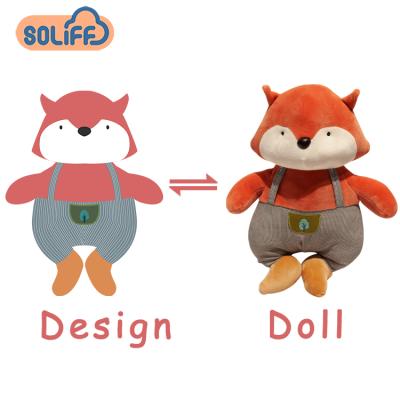 China Large flat custom plush toys toys for baby custom plushie for sale