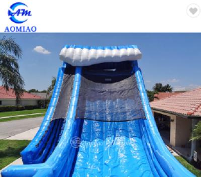 China 0.55mm PVC Durable Commercial Grade Adult Water Slides Surfing Inflatable Slide For Sale for sale