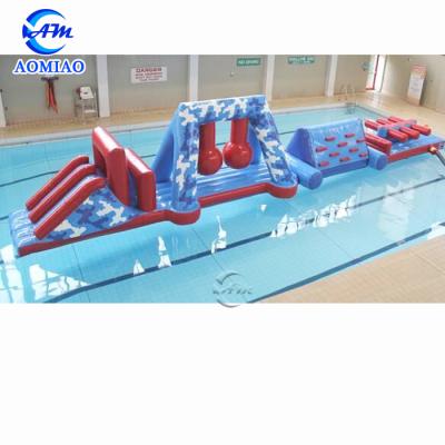 China PVC Inflatable Pool Games Floating Obstacle Course Inflatable Water Obstacle Course For Sale for sale