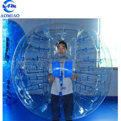 China Toy Newest Style Inflatable Bubble Soccer Ball With Face Hole Bumper Ball With Front Window Opening for sale