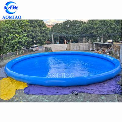 China 20m Large PVC Blue Color Inflatable Swimming Pool for sale