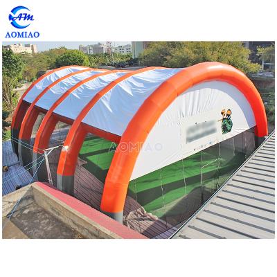 China 82ft Long Inflatables Large Size Paintball Field Shooting Sport Tent Bunker Arena 82ft Or Customized for sale