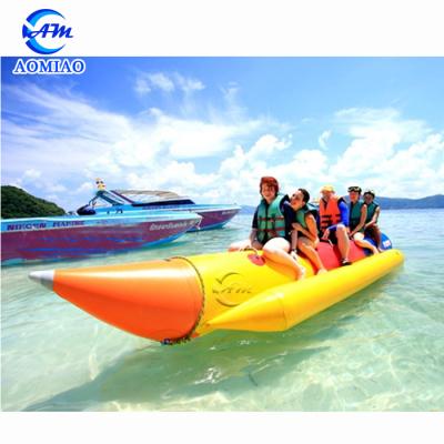 China PVC Inflatable Flying Banana Boat Price Wholesale Double Float Tubes Can Be Customized for sale