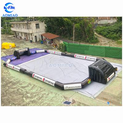 China PVC Customized Size Football Pitch Inflatable Football Pitch Sports Stadium for sale