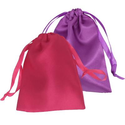 China Custom Logo Silk Satin Bag Menstruation Copa Menstrual Cup Menstrual Pack Menstrual Pack for sale