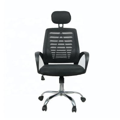 China (Height)Full Mesh Office Chair Adjustable Swivel Lift Cheap Black Executive Office Chair With Headrest for sale