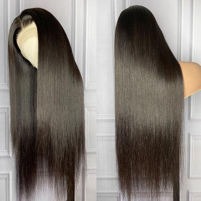 China 100% Virgin Human Hair 100% Virgin Hair Lace Front/closure/T Part Lace Curly T Part Closure Straight Body Wigs Support Customize According Pics for sale