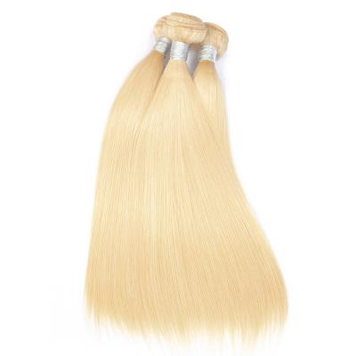 China Shinny Blonde 613 Raw Russian Color 10-30 Inch Best Quality 100% Bundles Hair Silky Straight Wave Hair Extension for sale