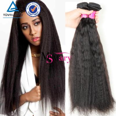 China Yaki Grade 7A Wholesale 10 To 30 Inch Raw Unprocessed Virgin Brazilian Yaki Hair Extensions for sale