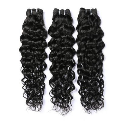 China Wholesale Suppliers 3Bundles Loose Wave Mongolian/Brazilian Water Wave Hair With Lace Closure 100% Natural Wave Hair for sale