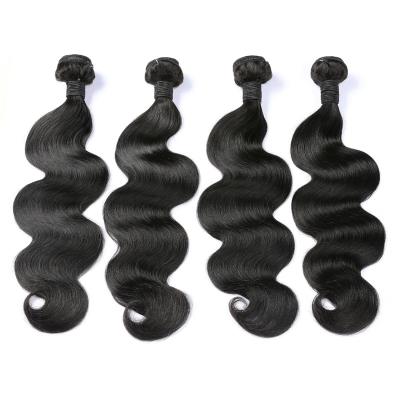 China Peruvian Body Wave Body Wave Bundles 100% Remy Human Hair Extensions Natural Color 100G Machine Double Weft for sale