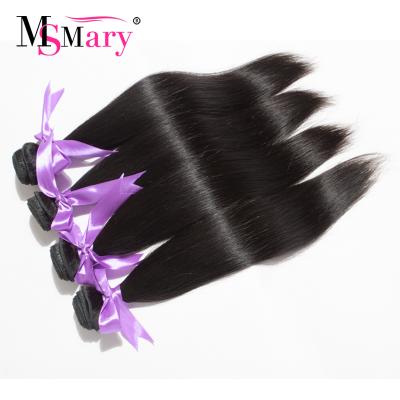 China Msmary Wholesale Silky Straight Wave Peruvian Hair 8A Virgin Hair Weave Extension Bundles Natural Color Unprocessed Hair In China for sale