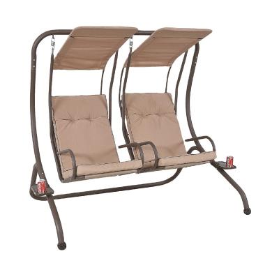 China Modern Double Seat Garden Swing Chair For Lovers for sale