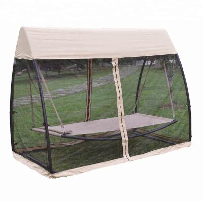 China Modern Outdoor Steel Hammock Stand With Mosquito Net for sale