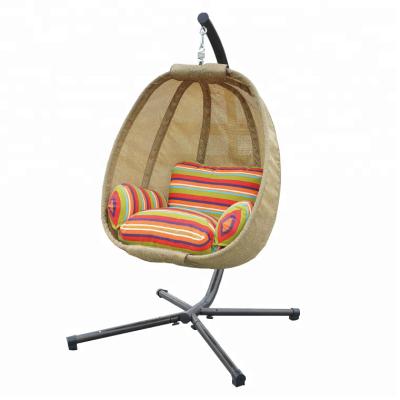 China Modern Hanging Egg Chair Macrame Hanging Indoor Swing Chair for sale