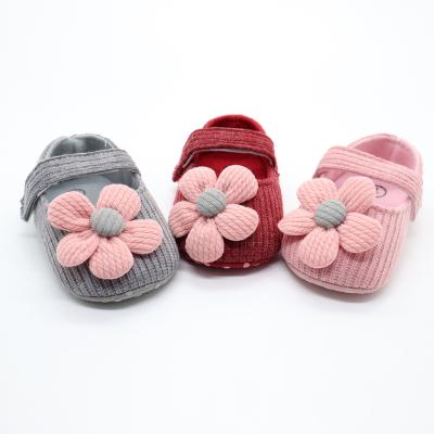 China Sun Breathable Flower With Soft Cotton Shoe Fabric Stage Baby Shoes Toddler For Girl for sale