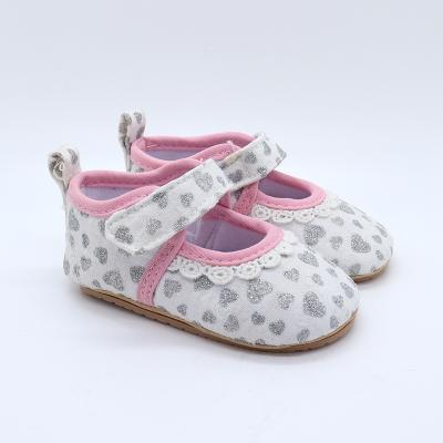 China Custom Logo Deodorization Hard Unique Baby Shoes Walking Shoes For Girls Shoes Princess for sale