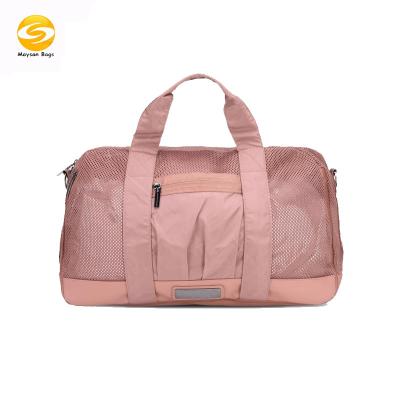 China Waterproof Lightweight Weekender Travel Sport Bag Large Capacity And Easy Carry On Bag Overnight Bag For Woman Pink for sale