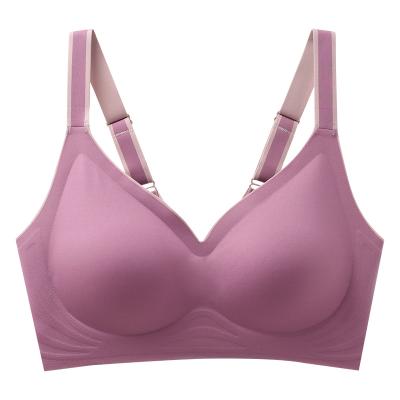 China JUNXI DIVINUS QUICK DRY Good Quality Hide Lift Model Thick Padded Lift Up Sports Latex Bra for sale