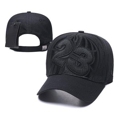 China PANGKB COMMON Brand 23 Hop Adjustable Snapback Hat CURVED Brand 23 Hop Black Basketball Hip Embroidery Sun Adult Outdoor Casual Baseball Cap for sale