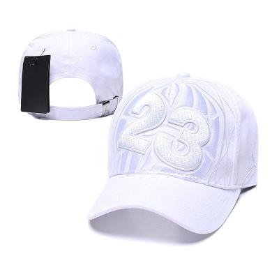 China PANGKB Brand COMMON 23 Brand CURVED white hip hop sun snapback adjustable hat for men women outdoor sport basketball adult baseball cap for sale