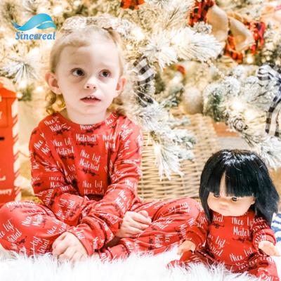 China Wholesale Breathable Christmas Pajamas Boys Girls Elf Reindeer Dinosaur Print Kids Cotton Pajamas Set for sale