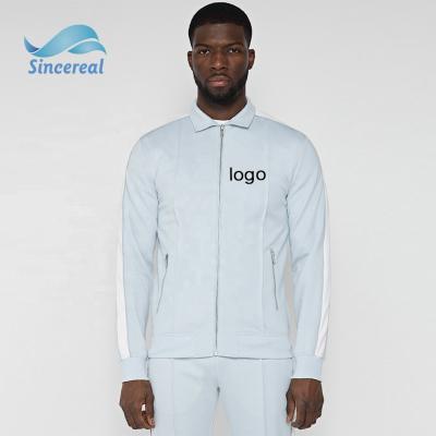 China 2021 Breathable High Quality Hot Sale Sports Wear Custom Logo Jogger Suit Zipper Up Sweat Suit Men Slim Fit Tracksuit for sale