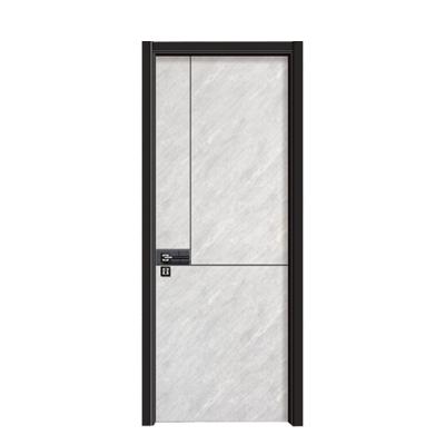 China Factory Wholesale Price Modern Elegant High End Single Leaf Wooden Door for sale