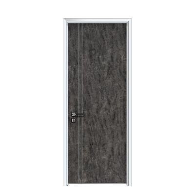 China Factory Supply Modern Foshan High Quality Custom Made Black Flat Interior Doors for sale