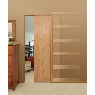 China Modern Chinese High Quality Sound Insulation Excellent Effect Modern Interior Sliding Pocket Wooden Doors for sale