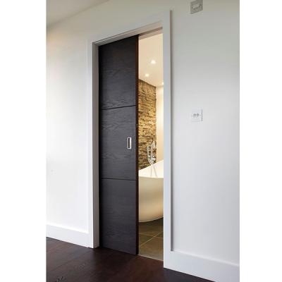 China Modern Interior French Swing Sliding MDF Doors Design Wood Pocket Door Sliding For Bathrooms for sale