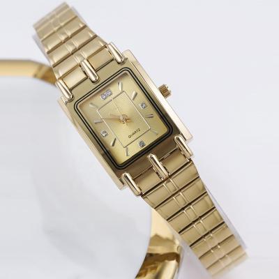 China Day/Date Classical customized women IP plating gold watch Japan movement stainless steel band ladies gold watches for sale