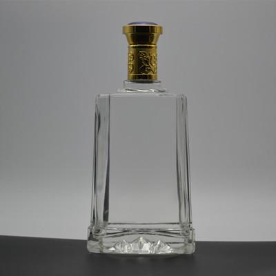 China Frosted Clear Glass Bottles With Screw Caps for Wine and Brandy Painted Color OEM for sale