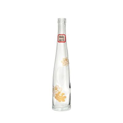 China Wasser-Wodka-Brandy-Kristall-Weiß-Glasflasche mit Versiegelung zu verkaufen